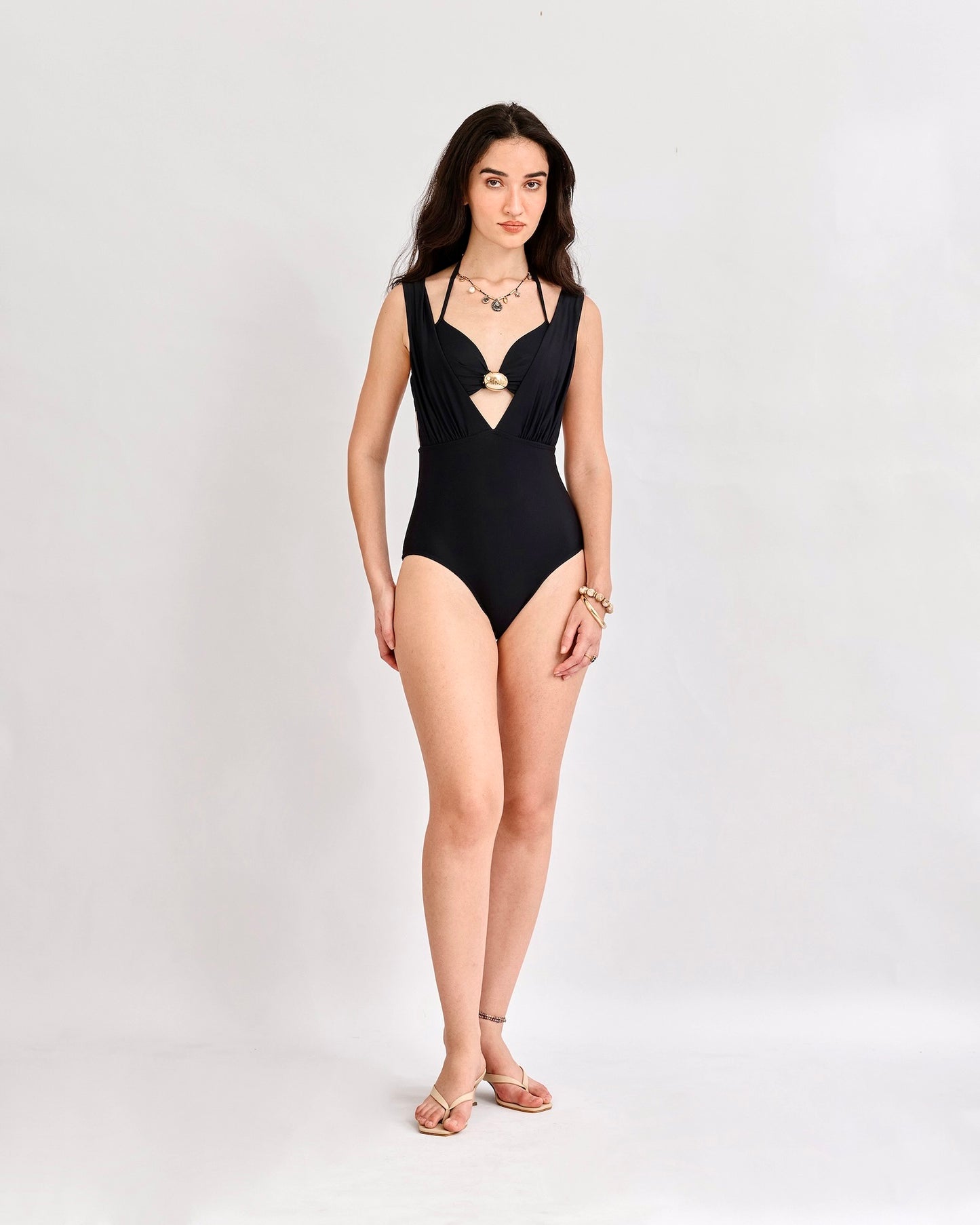 Palm Noir Swimsuit