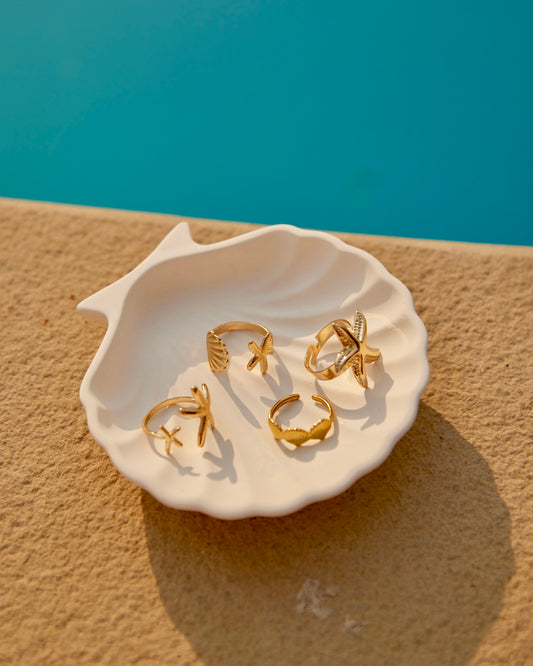 Maris – Ocean Inspired Ring Set
